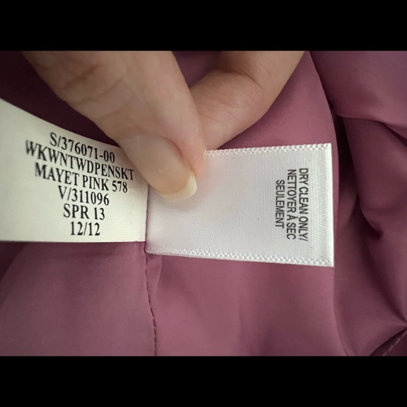 Banana republic pink pencil skirt with pockets 00P - Picture 10 of 11